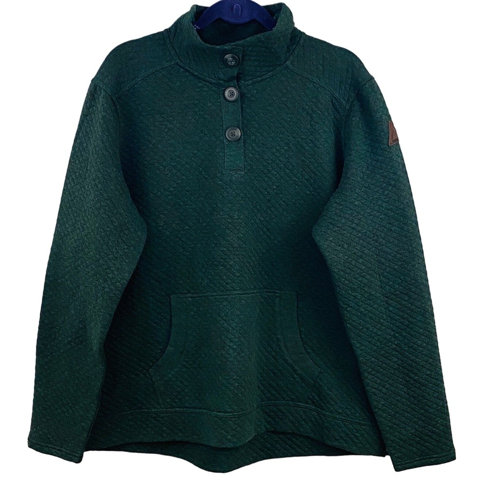 Womens XXL Avalanche Taka Quilted Jacket Hunter Green Pullover Front Pocket